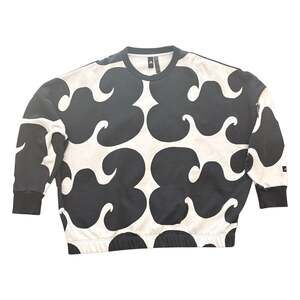 Adidas x Marimekko Allover Print Crewneck Sweatshirt and Biker Shorts Set 3X